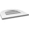 Ekena Millwork Round Top Surface Mount PVC Gable Vent: Functional, w/ 3-1/2"W x 1"P Standard Frame, 18"W x 16"H GVPRT18X1601SF - alternate 5